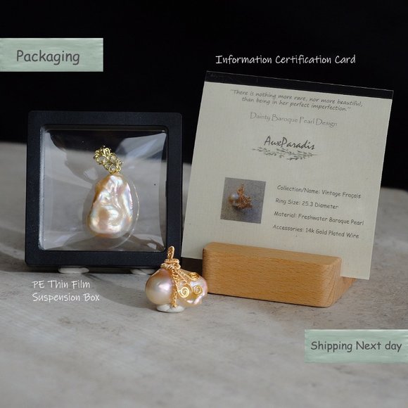 VINTAGE FRANÇAIS | Dainty Genuine Baroque Freshwat - Picture 7 of 16